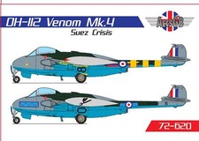 AGB AGB72620 1:72 de Havilland Venom Mk.IV RAF SUEZ Crisis DH-112