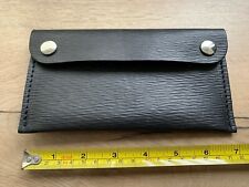 New Black Tool Holder Pouch Biker Bike Genuine Leather Wallet Purse AF