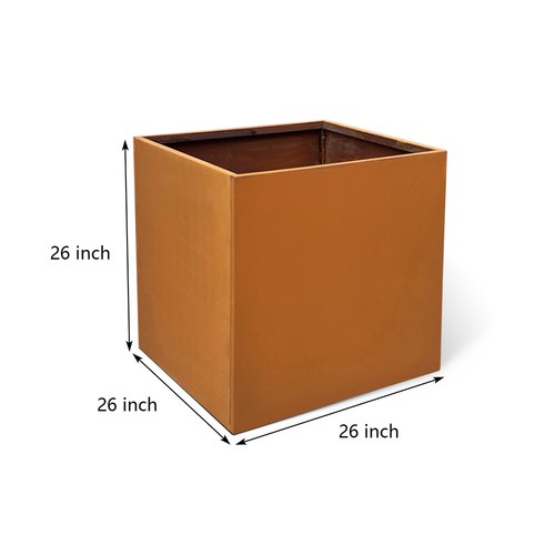 Metal planter box - metal, large