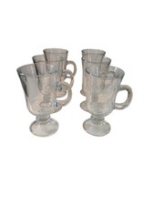 IRISH COFFEE Glasses x6 Cappuccino coffee hot chocolate drinkware mugs cups