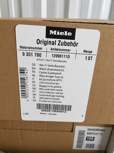 Miele stacking kit - miele, for