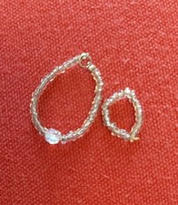 Vintage 1982 Pedigree Sindy Doll Evening Dress Matching Necklace And Bracelet