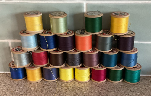Vintage wooden sylko cotton - 25,