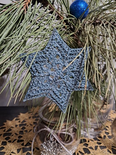 Crochet snowflakes stars set - crochet,