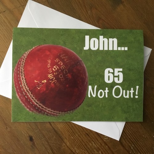 Personalised cricket birthday - personalised,