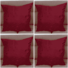 Cushion Covers Deep Red - Set