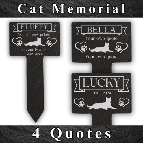 Personalised cat loss engraved - personalised,
