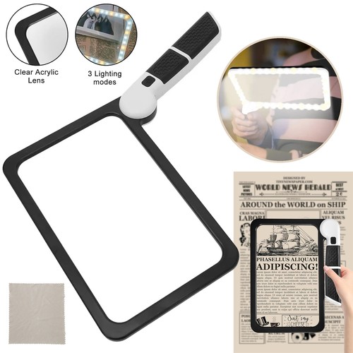 Magnifying glass with light - magnifying,