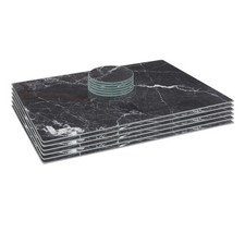 12pc Rectangle Glass Placemats