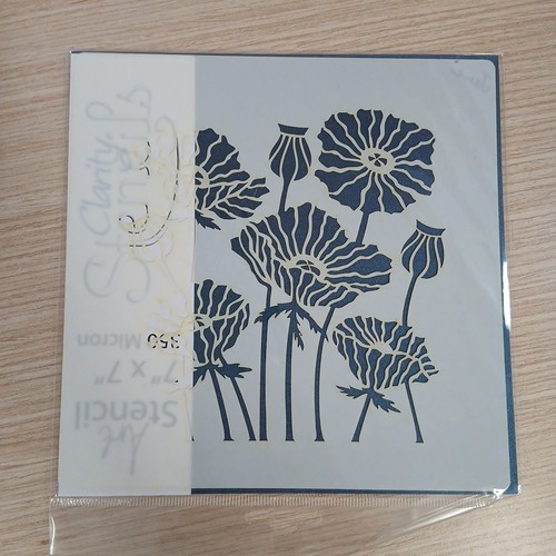 Clarity stencils poppies - clarity,