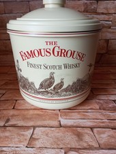 FAMOUS GROUSE SCOTCH WHISKY VINTAGE PLASTIC ICE BUCKET- VGC
