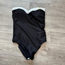 Nip Tuck Swim Black Strapless