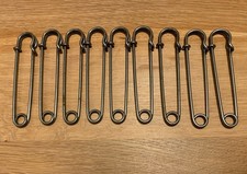 9 Vintage 3.5" Metal Kilt Pins