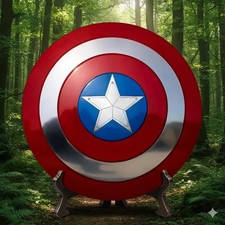 Captain America 22" Steel Shield Metal Avengers Cosplay Prop