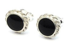 Whitby jet and sterling silver