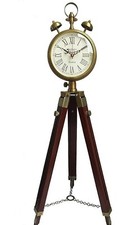 Nautical Wooden Tripod Clock