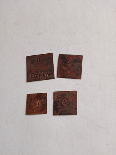 Copper trade weights - weights, six