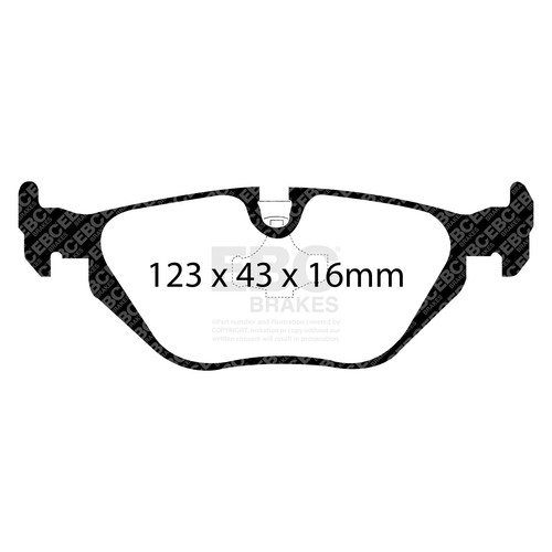 Ebc dp1079 brake pad - ebc, set