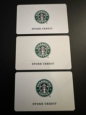3 x Starbucks Card USA