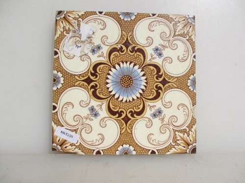Victorian ceramic tile - tile, floral
