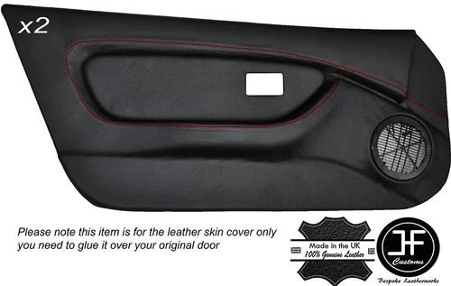 Red stich full door card - red, 2x