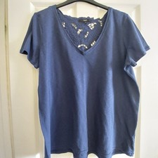 Womens Next Navy Cap Sleeve