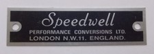 Metal Speedwell Special Conversion Plate - BLACK - Mini, Morris