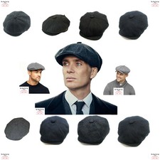Mens 8 Panel Hat Newsboy Cap