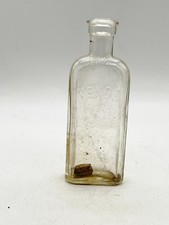 VINTAGE VENOS BRAND LIGHTNING COUGH CURE CHEMIST MEDICINE GLASS BOTTLE EMPTY