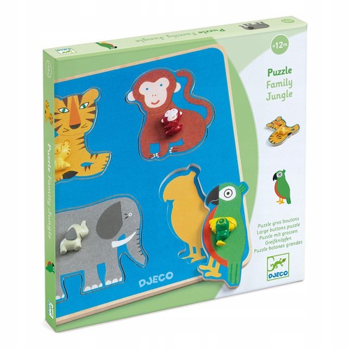 Djeco wooden jungle family - wooden,