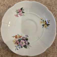 Crown Staffordshire Fine Bone China Floral Saucer Vintage England