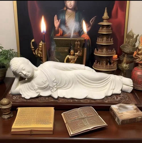 Shakyamuni lying position - lying,