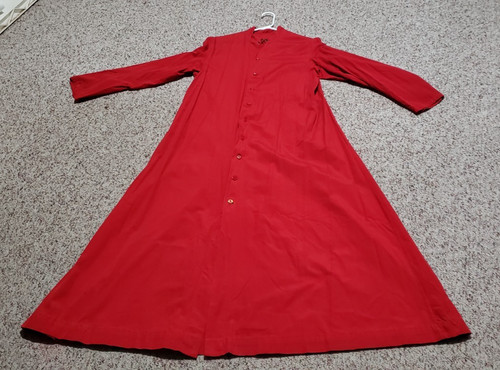 Vintage used red - cassock, h