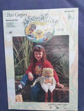 WIND IN THE WILLOWS TOYS KNITTING PATTERN BOOK TOAD BADGER MOLE  PICTURE JUMPERS