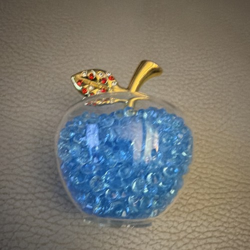 Unmarked apple shaped blue - blue, &