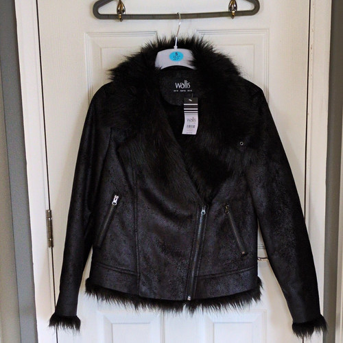 Wallis black faux leather - black,