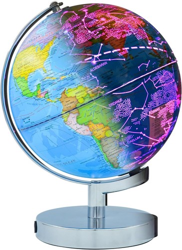 Illuminated world globe - in,