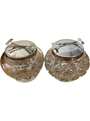Vintage glass condiment - glass,