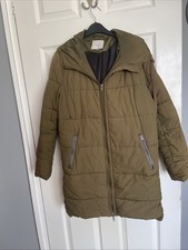 MANGO Ladies Coat In Olive