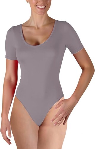 Womens stretch cotton bodysuit - cotton,
