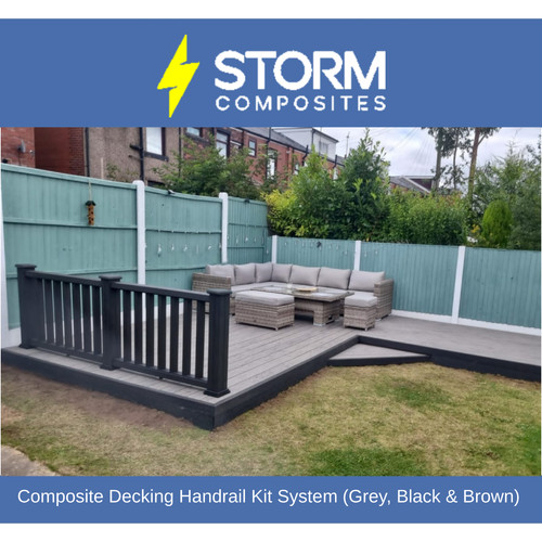 Composite decking handrail kit - decking,