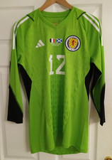 SCOTLAND MATCHWORN GOALKEEPER'S SHIRT 2023 ("LIAM KELLY ")  