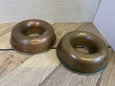 Pair of Vintage Round Copper