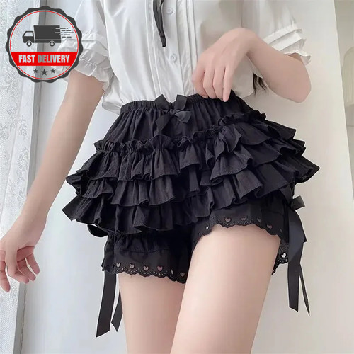 Women lace ruffle pumpkin - lace,