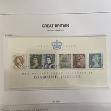 GB MNH 2012 MS3272 DIAMOND JUBILEE