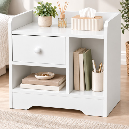Bedside table drawer cabinet - table,