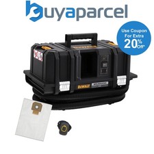 Dewalt DCV586MN Cordless XR FLexvolt M-Class Dust Extractor Wet Dry Vacuum + Fob
