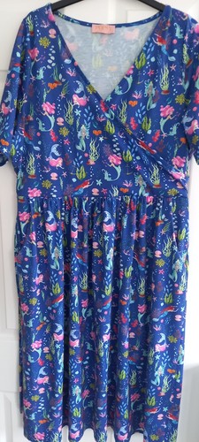 Popsy wrapover midi - midi, dress