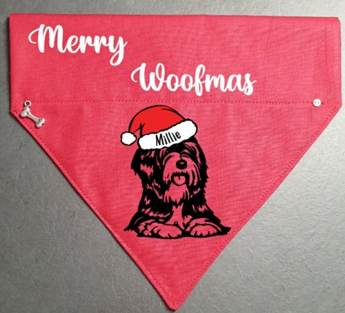 Tibetan terrier dog bandana - tibetan,