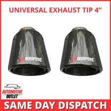 2X AKRAPOVIC EXHAUST TIPS 4"